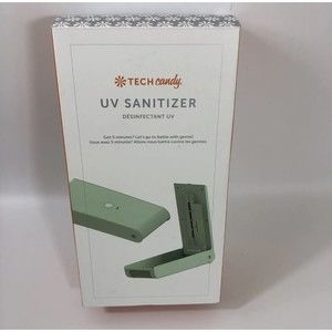 Tech Candy UV Light Phone Sanitizer Box, Mint Green, For Smartphones NIB